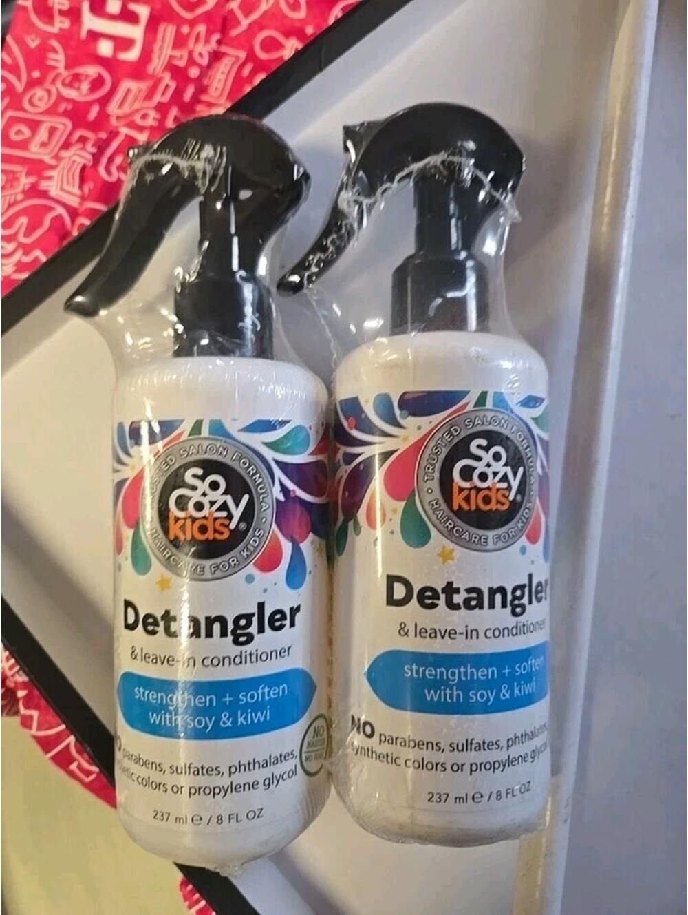 SoCozy Kids Leave In Conditioner and Detangler Spray, 8oz, 2pk